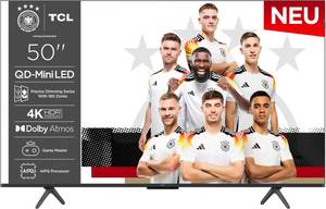 Tcl 50C61KSX2 QLED Mini LED-Fernseher (126 cm/50 Zoll, 4K Ultra HD, Google TV, Smart-TV) 