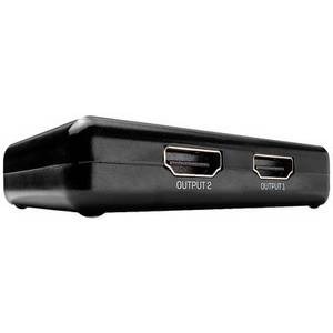 Lindy 38357 2 Port HDMI-Splitter 3840 x 2160 Pixel Schwarz 