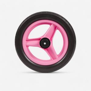 Btwin Hinterrad 10 Zoll Laufrad Runride rosa mit schwarzem Reifen 