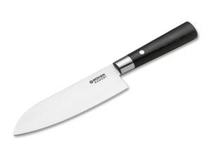 Böker Santokumesser,  Damast Black Santoku, Schichtholzgriff 