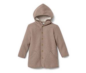 Tchibo - Kinder-Walkjacke mit Merinowolle - Herren - Gr. 86/92 - braun 