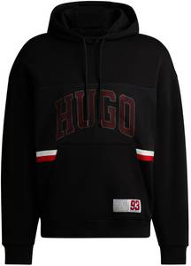 Hugo Boss Relaxed-Fit Hoodie aus Baumwoll-Terry mit sportivem Logo (50510166) schwarz Hoodie