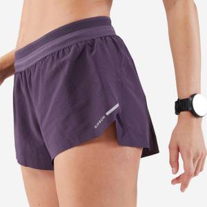 Kiprun Laufshorts Damen leicht - Run 900 Light dunkellila 