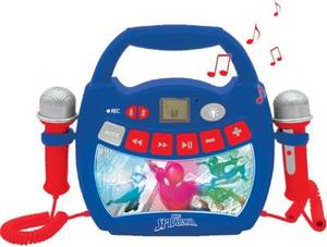 Lexibook Tragbarer Karaoke-Player Kinder Spiderman, blau/rot  Kinder 