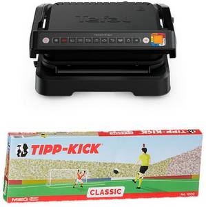 Tefal GC7748 OptiGrill 4in1 Kontaktgrill inkl. Tipp Kick Spiel 