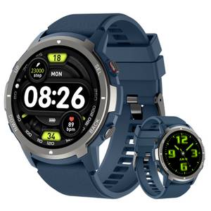 Ombar Smartwatch Herren mit Telefonfunktion für Android iOS 1.39'' Smartwatch (HD Outdoor Sportuhr Smartwatch mit 112 Sportmodi,Pulsmesser/Schlafmonitor,IPX8 Wasserdicht Schrittzähler cm/1.39 Zoll) 