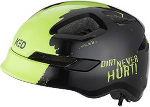 Ked Kinder - Fahrradhelm POP II Lite, Dirt Never Hurt Black Green 