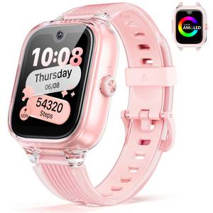 Sytifro AMOLED Smartwatch Kinder mit 5 MP Kamera, Fünf Positionierungsmodi Smartwatch (1,78 Zoll) GPS Tracker mit 4G Anruf für Gesundheitsüberwachung, SMS, Videoanruf, SOS, Klassenmodus, KinderUhr ohne Social Media Apps für 5-12 Jährige 