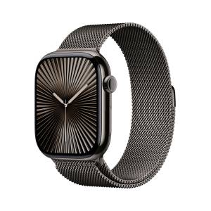 Apple Watch S10 Schiefer Titanium Milanese Loop Schiefer - M/L GPS + Cellular 46mm MWYW3QF/A 