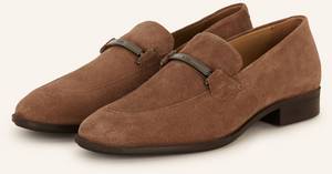 Hugo Boss Loafer COLBY Veloursleder beige Slipper