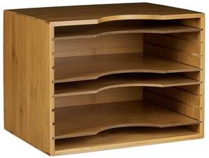 Relaxdays Bambus Organizer 26x33x24,5cm (10020322) Briefablage