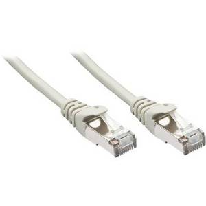 Lindy RJ45 Netzwerk Anschlusskabel CAT 5e F/UTP 3.00 m Grau mit Rastnasenschutz (50 St.) 