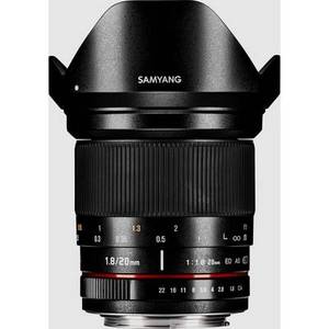 Samyang 21792 21792 Weitwinkel-Objektiv f/1.8 (max) 20mm Superweitwinkel-Objektiv