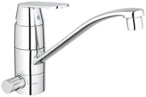 Grohe Spültischarmatur Eurosmart Cosmopolitan, mit Absperrventil und Einhand-Batterie, DN 15 Hochdruck