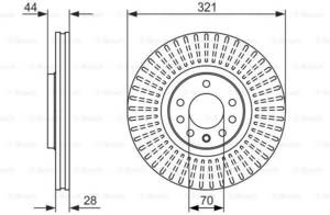 Bosch 0 986 479 571 Bremsscheibe