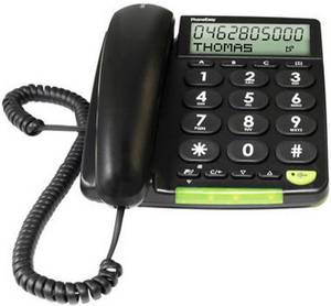 Doro PhoneEasy 312cs schwarz Analog-Telefon schnurgebunden