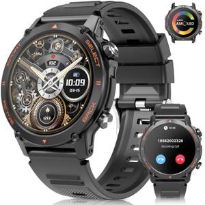 Yuede AMOLED Smartwatch Herren mit Telefonfunktion, 1.43