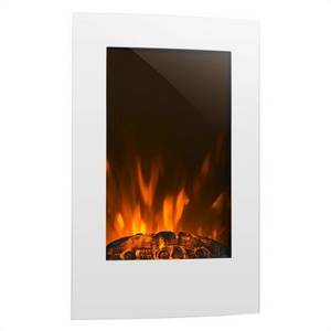 Klarstein Lausanne Vertical Electrical Fireplace (White) Dekokamin