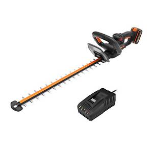  WORX WG263E Nitro Akku Heckenschere 20V –gleichmäßige Schnitte mit weniger Vibration – leistungsstarker bürstenloser Motor – 54cm Schnittlänge – 27mm Zahnabstand –inkl. 4Ah Akku & Ladegerät 