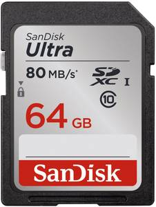 Sandisk Ultra SDXC Class 10 (64GB) Speicherkarte 