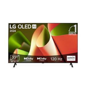  LG OLED77B4ELA TV 195 cm (77 Zoll) OLED Fernseher (α8 4K AI-Prozessor, webOS 24, Dolby Vision, bis zu 120Hz) [Modelljahr 2024] 