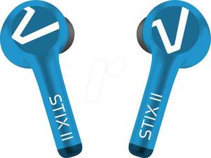 Veho VEP211STIX2 - Kopfhörer, True Wireless, Bluetooth, blau 