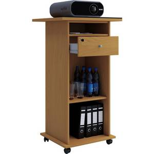 Vcm Beamer-Stand Rollwagen Schublade buche 