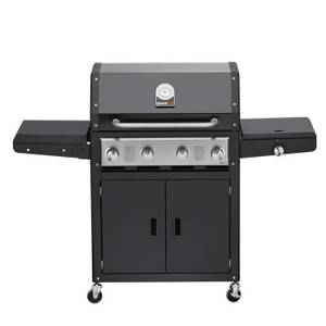 Grandhall Gasgrill  Gasgrill Xenon 4 Black - 4 Brenner + Seitenbrenner 