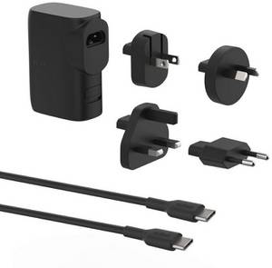 Belkin BoostCharge Hybrid-Ladegerät (25W) mit Powerbank 5K und Reisestecker-Set Multi-Powerbank