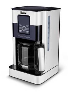 Fakir Filterkaffeemaschine Kaffeemaschine Aroma Grande LED Display 1,8 Liter Dauerfilter Timer Filterkaffee, 1.8l Kaffeekanne, Permanentfilter 