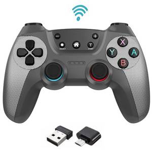 SIERGA Gamecontroller,Wireless PC Controller für PC/Android/PS3,2,4G Gamepad (mit 2.4G-Empfänger) 