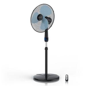 Brandson Standventilator mit Fernbedienung 50W, leise, Ventilator höhenverstellbar, 30° neigbar , 3 Geschwindigkeitsstufen, Oszillation ca. 90° 