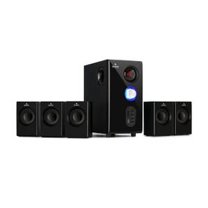 Auna Concept 520 5.1 Lautsprechersystem 75 W RMS OneSide Subwoofer BT USB SD Lautsprechersystem 