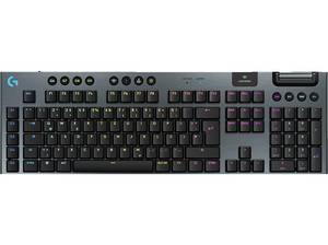  LOGITECH G915 X LIGHTSPEED Double-Shot-PBT-Tastenkappen, für PC/Mac, Gaming-Tastatur, kabellos, Schwarz 