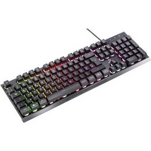 Renkforce RF-GMK-250 USB Gaming-Tastatur Beleuchtet Deutsch, QWERTZ Black 
