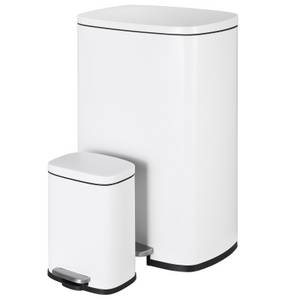 TLGREEN Mülleimer Mülleimer aus Edelstahl, Abfalleimer mit Soft-Close-Funktion,für Küche, Bad, Büro 