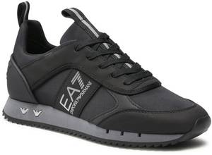 Emporio Armani X8X027 black/iron gate/silver Low-Top-Sneaker