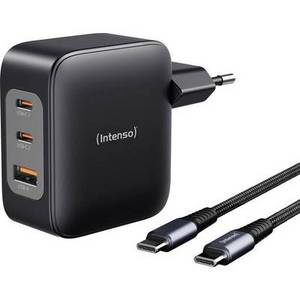 Intenso W100ACC+C520C black USB-C® Adapter 100 W USB-A, USB-C® Schwarz 