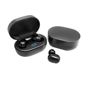 TAMEY Drahtlose Bluetooth-Kopfhörer, Stereo-Kopfhörer, In-Ear-Kopfhörer, Funk-Kopfhörer (LED-Display, Mini-Smart-Touch-Kopfhörer mit Ladestation) 