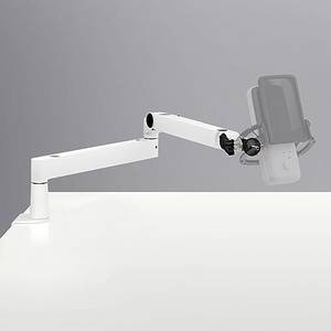  Elgato Wave Mic Arm LP White - Premium Low Profile Mikrofonarm für einen sauberen Arbeitsplatz, Tischklemme, vielseitig, voll einstellbar, ideal für Podcast, Streaming, Gaming, Home Office 