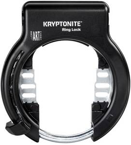 Kryptonite Ring Lock With Plug In Capability Non Retractable black Rahmenschloss