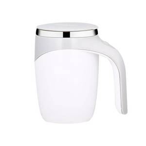 Podofo Tasse Selbstrührende Kaffeetasse Mit Deckel, USB Wiederaufladbar Magnetische, 380ml 