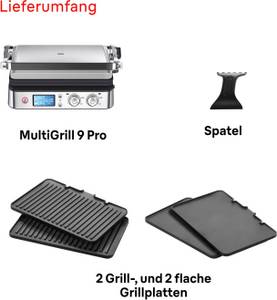 Braun Kontaktgrill Multigrill 9 CG 9043 silber, 2000 W 