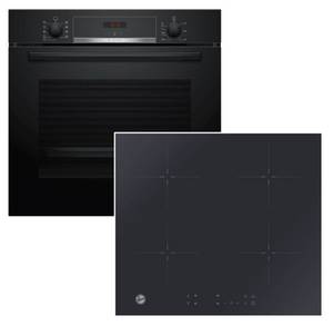 Bosch Backofen-Set EcoClean mit Gorenje PowerBoost Induktionskochfeld autark...