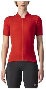 Castelli Anima 3 Jersey red/black Radtrikot kurzarm