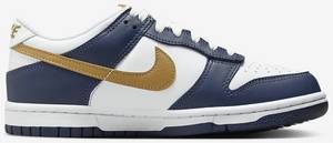 Nike Dunk Low Kids white/midnight navy/wheat Jungen