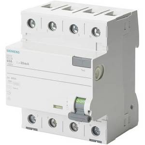 Siemens 5SV36448 5SV3644-8 FI-Schutzschalter 40 A 0.3 A 400 V FI-Schutzschalter