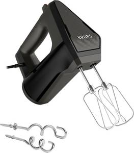 Krups Handmixer GN6028 3MIX 6000, Soft-Touch-Griff, langes Kabel, 600 W 