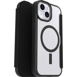Otterbox React Booklet Apple iPhone 13, iPhone 14, iPhone 15 Transparent, Schwarz Induktives Laden, MagSafe kompatibel 