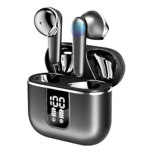 ibettertec Bluetooth Kopfhörer, Kopfhörer Kabellos Bluetooth 5.3 Noise Cancelling In-Ear-Kopfhörer (Active Noise Cancelling (ANC), ENC Lärmreduzierung, Touch Control, IPX7 Wasserdicht, Noise Cancelling Ohrhörer, 60 Std Akku, Aufladen mit USB-C) 